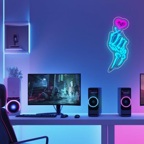 Image of Love Hands LED Neon Sign USB Powered for Wall Decor, Love Neon Night Light Sign Dimmable for Room Party Decor Valentine's Day Birthday Gifts