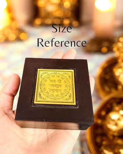 Image of Hanuman Ji Pocket Temple Charna Paduka Bajrang Bali | Gold Plated Box God Idol Bhagwan | Religious Gift for Mom & Dad | Diwali Gift Item | Pawan Putra Hanuman Jayanti (Hanuman Ji)