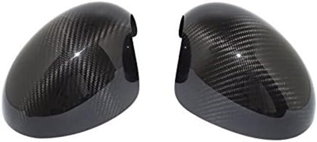 Side Door Mirror Covers with Manual Model Carbon Fiber, 2007-2013 Compatible with Mini R55 Clubman R56 Hatchback R57 Convertible R58 Coupe R59 Roadster, Pair Wing Mirror Housing Covers