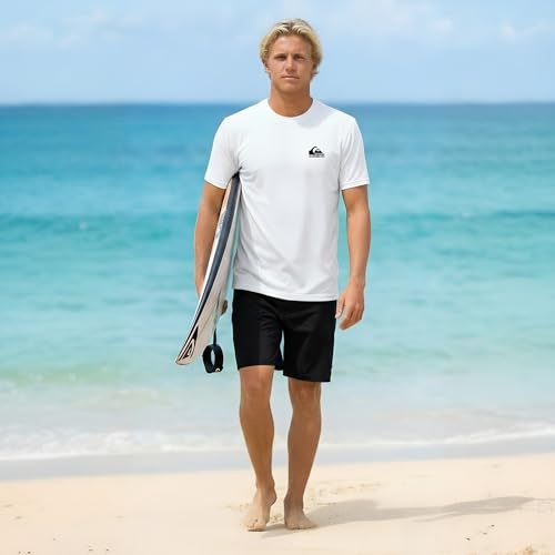 T-shirt Quiksilver homme col rond finissant les problèmes de taille