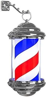 Lámpara de Poste de Barbero 11 "/15" Mini Tamaño De Barbero Pole Impermeable E Iluminación De Color Blanco Rojo Blanco DIRIGIÓ Lámpara De Pared De Letrero De Salón De Peluquería For Peluquería Luz de