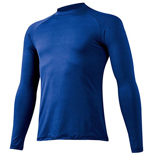 ミズノ 丸首 長袖 12JA5P10 16 パステルネイビー L