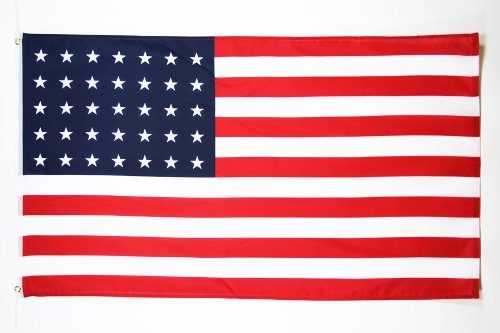 AZ FLAG, Usa 33 Stars Flag, 2x3 Ft, 100D Polyester Us, American Banner with Two Metal Grommets, Fade Resistant, Vivid Colors