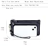 Soft Genuine Leather Wristlet Clutch Bags for Women Small Phone Handbags Long Wallet Fashion Purses (White) #5