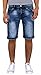 Produktbild ESRA Herren Jeans Shorts Kurze Bermuda Shorts Used Look Kurze Hose Basic Jeans Shorts AS430