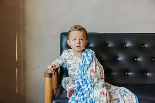 Image of Copper Pearl Jumbo 3-Layer Baby Blanket: Soft Baby Quilts for Boys and Girls | Breathable, Cozy, Toddler Blanket | Baby Quilt for Newborns | 46x46 Premium Polyester /Rayon | Justice League