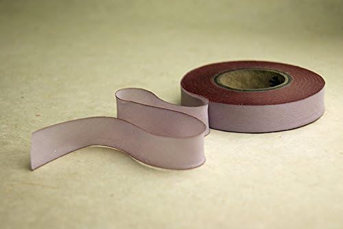 1" (24mm) Hand Dyed Silk Ribbon bias Cut 6 Yard Cutting - Color 513 Pale Lavender