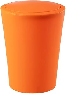 Garbage Can Trash Can Push Top, Pedal Bin with Lid, Plastic Garbage Rubbish Waste Basket for Kitchen Bathroom Bedroom Kitchen Trash Cans(C)