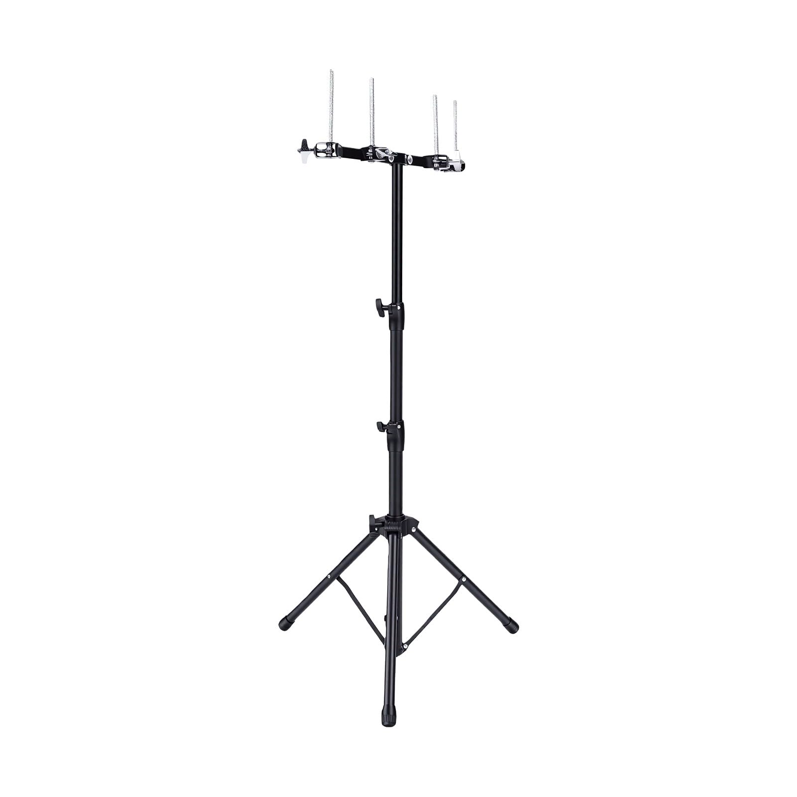 Sxhlseller Doppelter Cowbell-Percussion-Ständer |Robustes Stahl-Montagegestell, Verstellbarer 53,5–110,5 Cm Großer Halter für Live-Auftritte und Schlagzeug