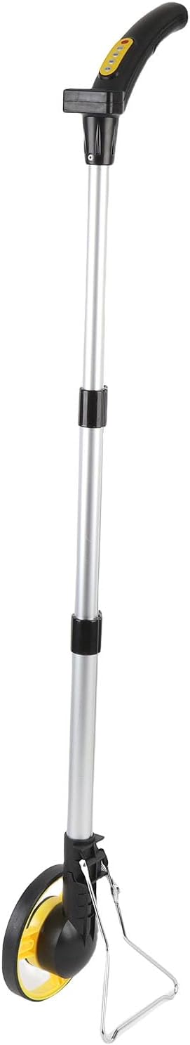 Hyuduo Folding Distance Measuring Wheel, Digital Display 99999.9M 99999.9FT Measurement, Ergonomic Handle with Tape Measure, for Various Terrains Roads