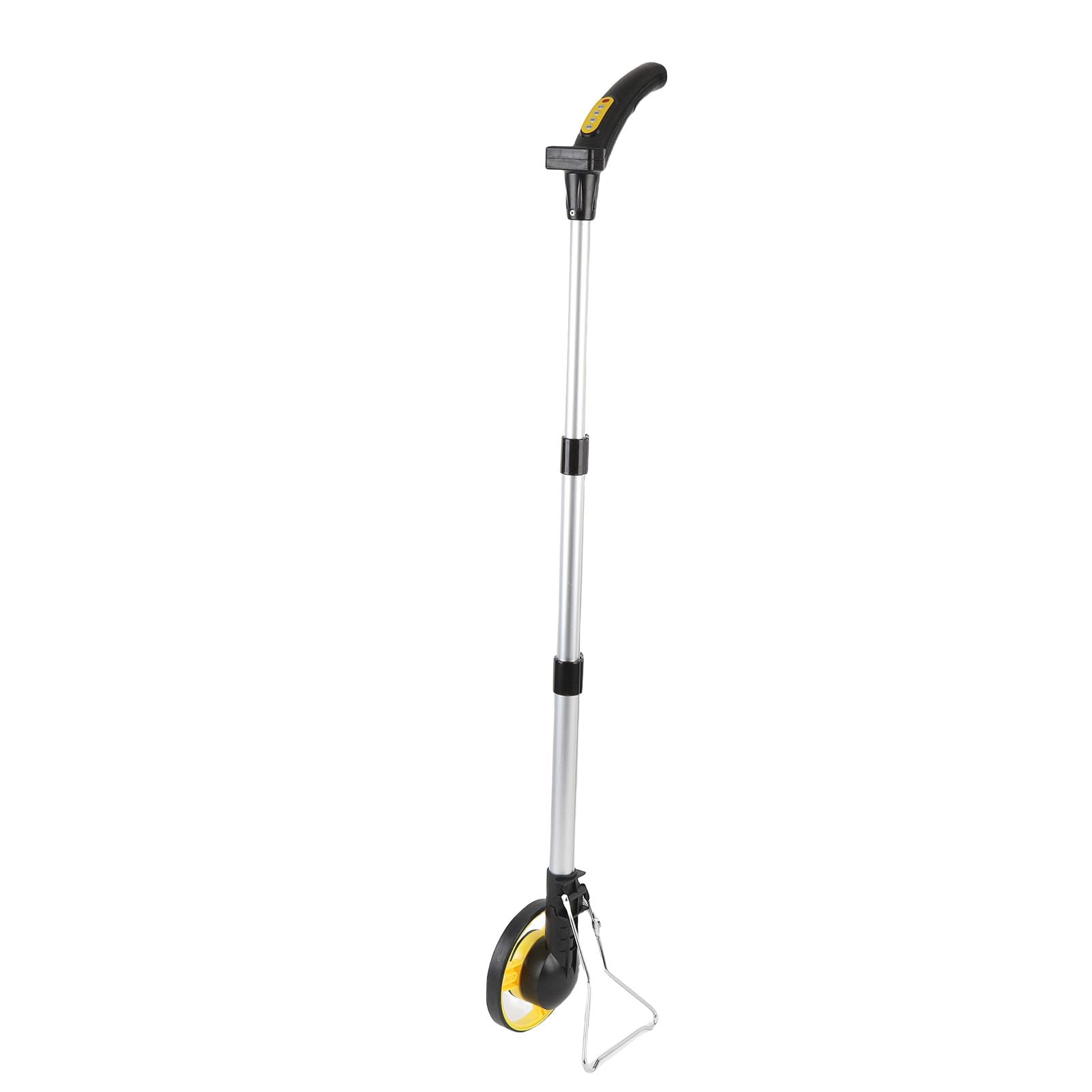 LiebeWH Telémetro Plegable con Rueda de Medición de Distancia para Medición de Césped con Cinta Métrica, Eje Ergonómico de Aleación de Aluminio para Trabajadores de Obras de Construcción