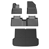 Gummimatten Auto Fussmatte Für Zeekr Für 7X 2024 2025 TPE Fußmatten Allwetter-Autofußmatten Innenraum Komplettset Linkslenker(4pcs Sets)