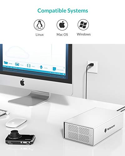 Yottamaster Aluminum Alloy 2 Bay 3.5 Inch Usb3.0 Hard Drive Raid External Array Enclosure For Sata Hdd 2 X 10Tb Support & Uasp,Mac Style Designed For Personal Storage At Home&Office- [Ps200Ru3] #TOP5
