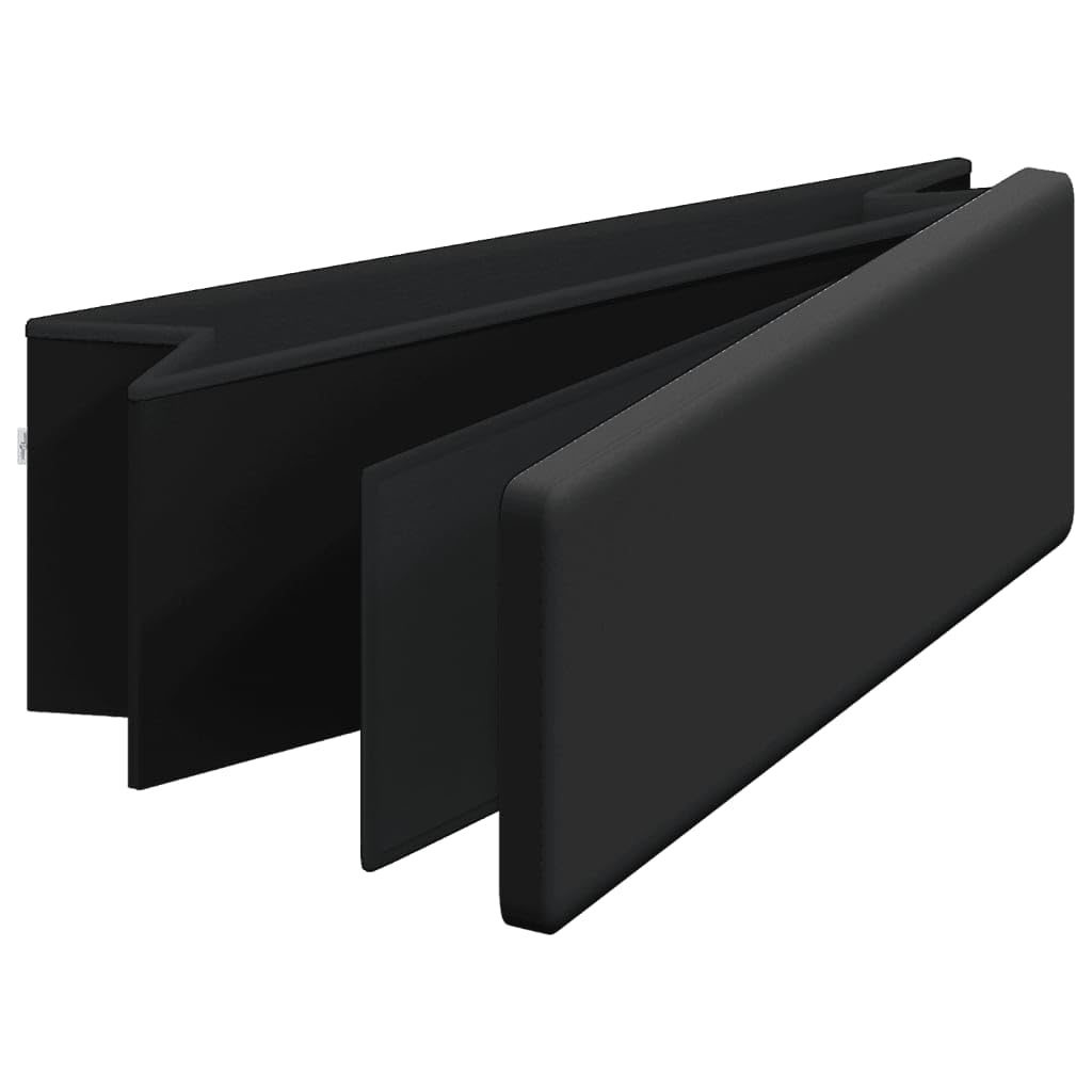 Genérico Banco de almacenaje Plegable de PVC Negro,Mobiliario,Bancos,Bancos para recibidores y almacenamiento-374906