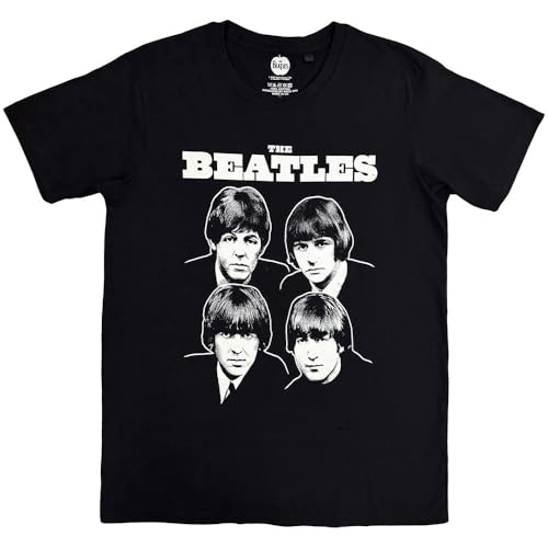T-shirt The Beatles portraits vintage pour style urbain et concerts taille XL