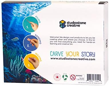 Turtle Studiostone Creative Soapstone Sculpture Carving DIY Arts and Crafts Kit for Kids Adults 2 41GNZw4LoML. AC