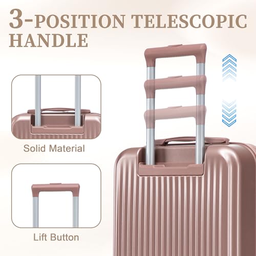Image of Hardside Luggage, Lightweight Suitcases with Spinner Wheels, 20 /14 Inch