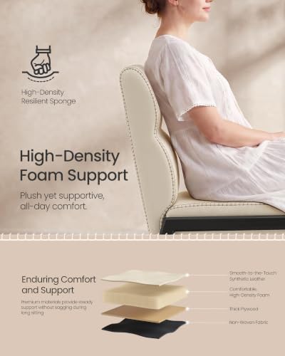Image of VASAGLE Dining Chairs Set of 4, Upholstered Kitchen Chairs