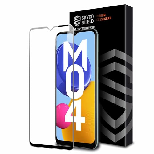 Skyddshield Military-Grade Gorilla Tempered Glass For Samsung Galaxy M04, A04S, A04, A04E, A03S, Galaxy A03 and Galaxy F04 (6.5 Inch) With Installation Kit | Edge to Edge Coverage | Black