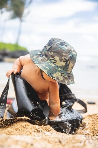 Toddler Sun Hat Bucket Boys-Camouflage Fishman Cap Packable4