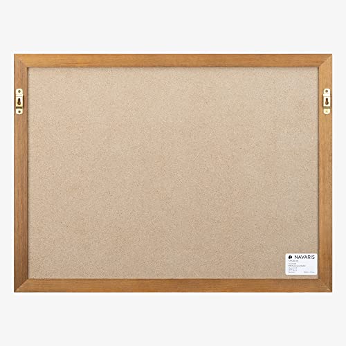 Navaris Framed Magnetic Cork Board - 18 X 24 Inch Bulletin Board With Wood Frame - Corkboard For Wall, Office, Walls - Pin And Magnet Board Organizer #TOP2