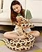 Xshelley 300 cm (120 pollici) alta simulazione extra lunga serpente morbido, peluche di serpente, grande giocattolo di peluche, regalo giocattolo per bambini (marrone)