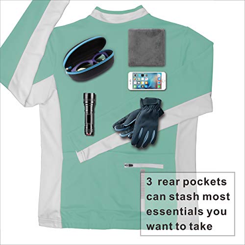 Bpbtti Women'S Cycling Bike Jersey Long Sleeve Sun Screen Upf Shirt,Breathable thumb #4