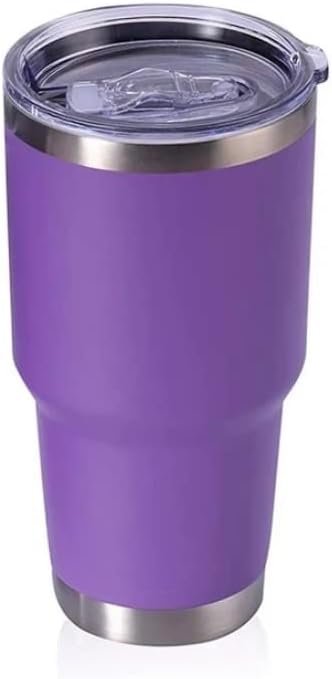 Vaso de acero inoxidable de 30 onzas morado oscuro