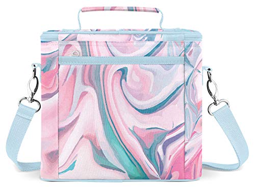 Simple Modern Lancheira para mulheres, homens, trabalho | Sacola térmica reutilizável | Coleção Blak