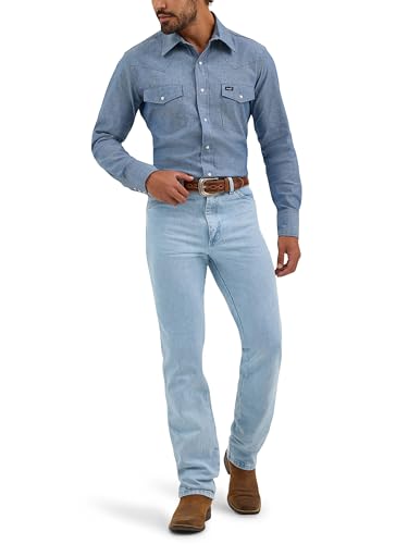 0936 Cowboy Cut Slim Fit Jean, Gold Buckle Bleach, 27W x 34L4