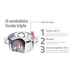 Tramontina 62501/200 Solar, Bottom 3-Layer Stainless Saucepan, 7.9 inches (20 cm), Thermal Conduction, 3-Layer Construction, Stainless Steel, Dishwasher Safe, Gas and Induction Compatible, Gift for - Image 5