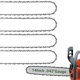 Eyoloty 4Pcs 14 Inch Chainsaw Chain 3/8" LP Pitch .043" Gauge 52 Drive Links Compatible with EGO CS1400/1401, Makita XCU03, Worx WG384, Kobalt KCS 4040-06, Worx WG384, Ryobi - 49162749, R52 and More