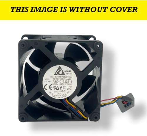 Image of AVS COMPONENTS 1Pcs DC 12v Brushless Air Cooling Fan for CNC Machine CPU Cooling Gaming Console High Speed Fan Compatible with Desktop Server Laptop Router Printer Tablet 75x72x42mm