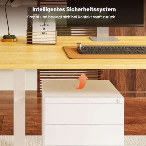 SANODESK Höhenverstellbarer Schreibtisch elektrisch 160x60 cm – Ansicht 6