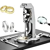 MINEYCHCEY Grabado Manual Anillos, Grabador de Anillos Doble Carácter, Base Antideslizante Pesada, Estabilidad Total, para Alianzas y Anillos de Promesa