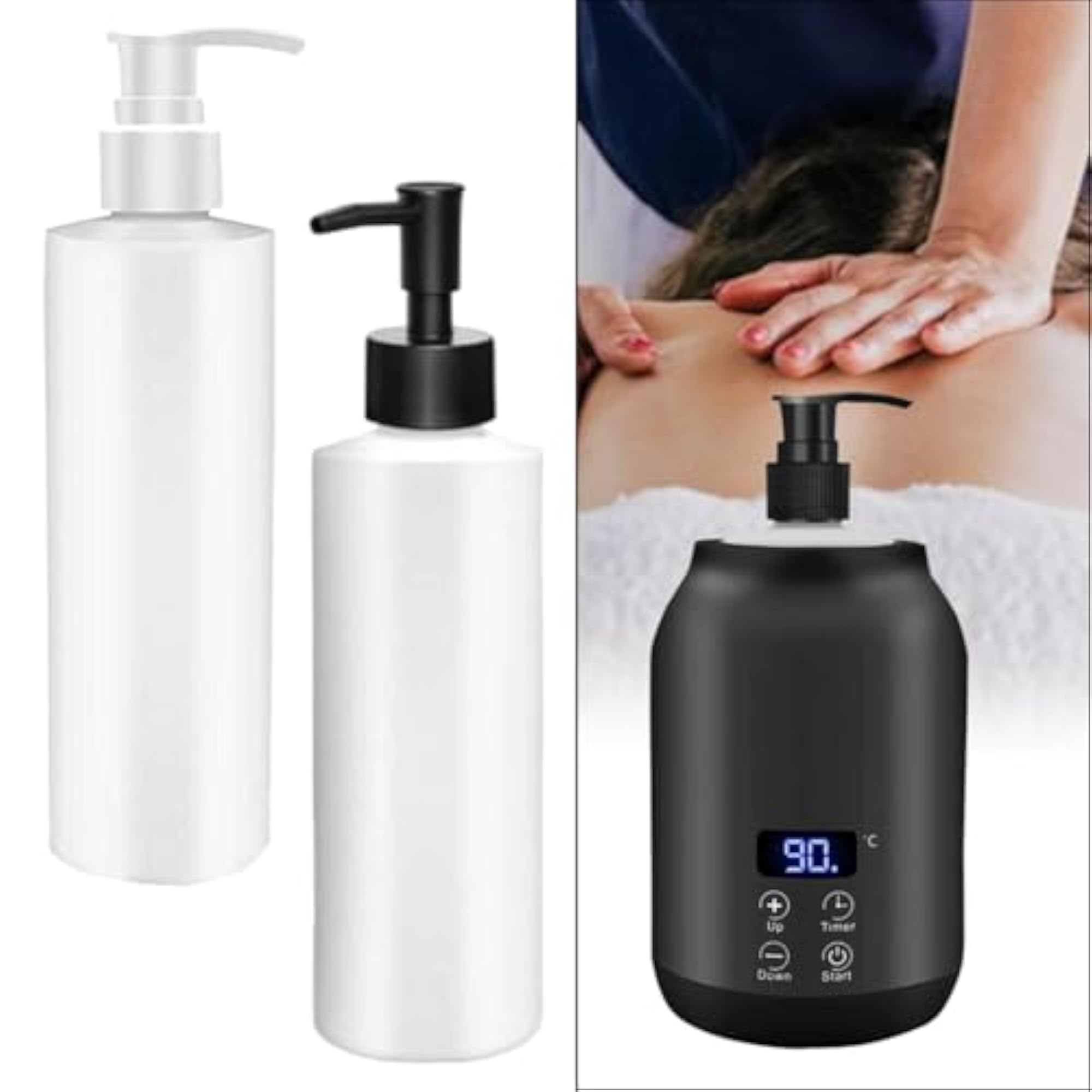 Multipurpose Lotion Bottle with Black Pump Head