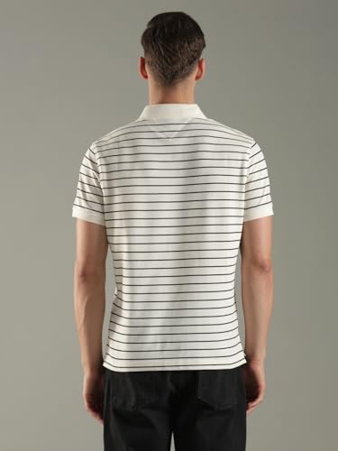 Image of Tommy Hilfiger Solid Regular fit Cotton Polo t-Shirt