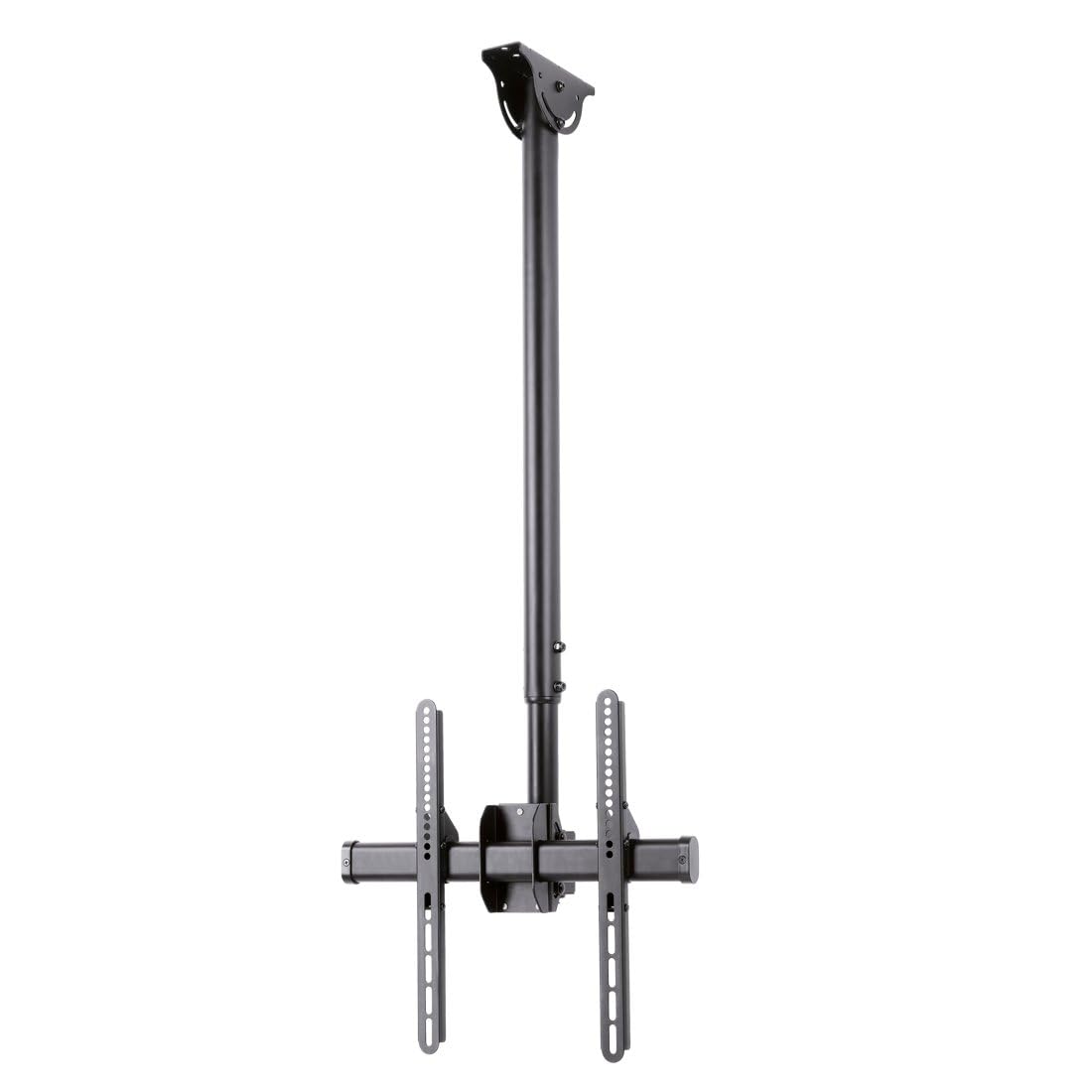 Hama | Soporte de Techo para TV (Soporte de TV griatorio 360°, inclinable -25°, Pantallas de hasta 165cm, 65", VESA hasta 400 x 400, Carga máxima 50kg) Negro