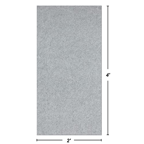 Itsoft Ultra Premium Non Slip Felt Area Rug Pad, Thick Cushioned Gripper Pad For Hardwood Floors Under Carpet Protects Floors, 1/4" Thickness, 2 X 4 Feet #TOP6