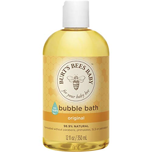"Gently Cleanse and Soothe Baby's Skin with Burts Bees Baby Bubble Bath"