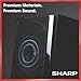 Sharp XL-BH250 Sharp 5-Disc Micro Shelf Executive Speaker System with Bluetooth, USB Port for MP3 Playback, AM/FM, Audio in for Digital Players