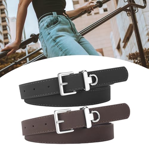 Women's PU Leather Matte Belt Pin Buckle Wide Designs Waistband for Jeans and Dresses Casual and Formal Occasion2