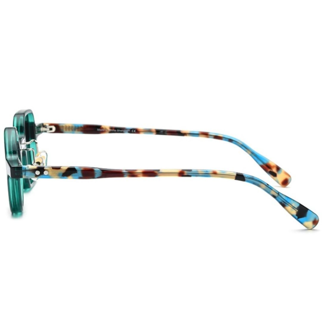 Gafas de sol redondas vintage de acetato polarizadas para conducir y actividades al aire libre.