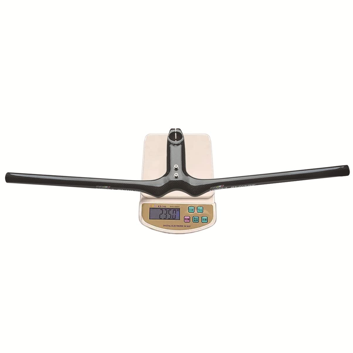 3K Carbon-Lenker Einförmiger Integrierter Lenker Mit Vorbau 28,6 Mm Flacher Lenker Leichter Extra Langer Fahrradlenker(600X120mm)