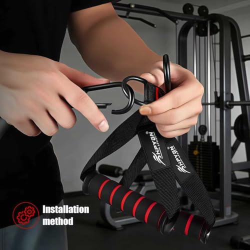 HPYGN Griffe für Fitnessbänder, für Widerstandsbänder, Krafttraining Und Cardio-Training Fitnessgeräte, 2 Stück Einhandgriff, Resistance Bands Zubehör Ersatz Training am Seilzug Kabelzug Griffe