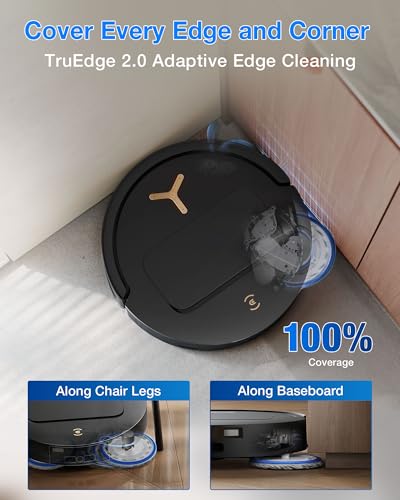 Image of ECOVACS DEEBOT T50S PRO Omni Robot Vacuum and Mop, 25,000 Pa Suction, ZeroTangle 3.0 Anti-Tangle, TruEdge 2.0 Extendable Brush & Mop, AIVI 3D Obstacle Avoidance, Auto Mop Wash & Dry, Self-Emptying