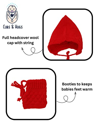Image of CUBS & HUGS Baby Girl's Wool V-Neck Sweater