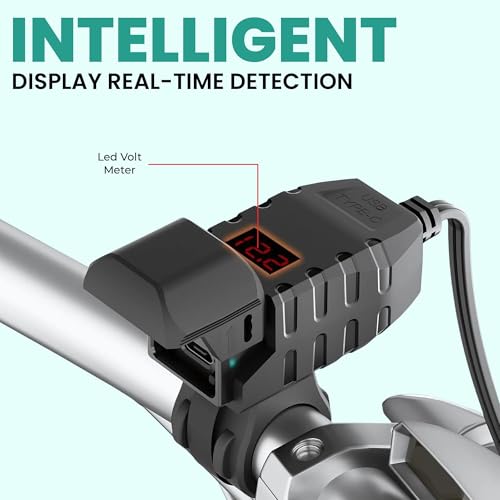 Image of SIMTAC RAPIDRIDE PRO: 51W Dual-Port USB-A & Type-C Charger with Volt Meter