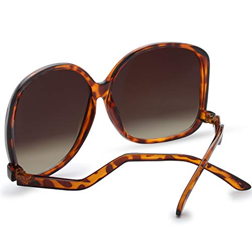 Image of The Fresh Women's Oversized Square Jackie O Cat Eye Hybrid Butterfly Fashion Sunglasses - Exquisite Packaging