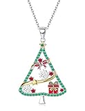 🎄 COLLAR DE ÁRBOL DE NAVIDAD 🎄 ¿Sigues buscando la joyería de Navidad? Preparamos esta delicada joyería navideña para ti. Puede combinarse perfectamente con su feo suéter navideño, encantadores pijamas navideños, elegante vestido navideño, lindas medias navideñas, etc.